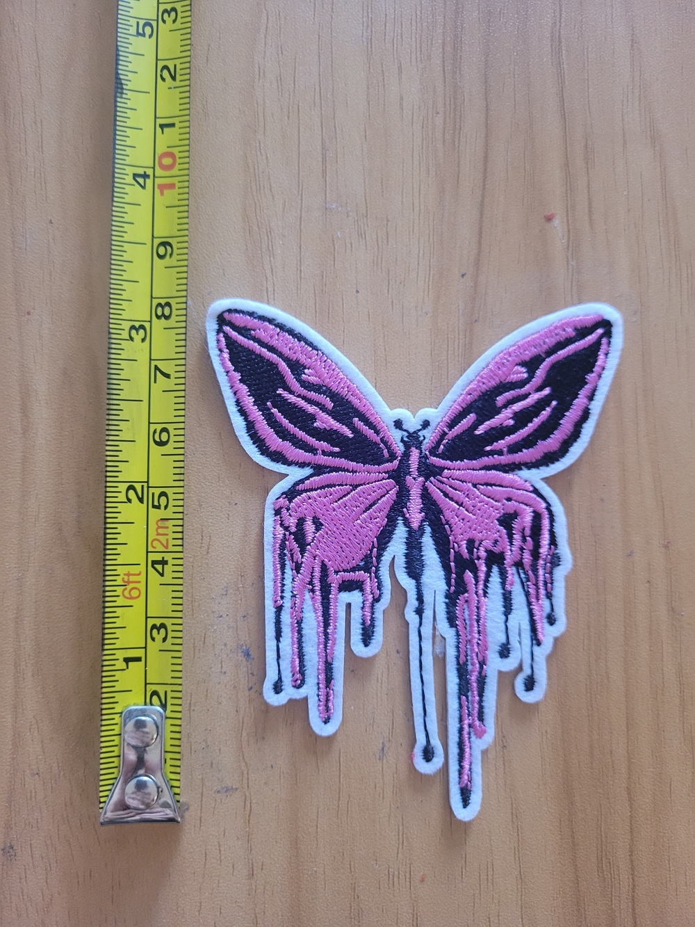 🎃BUY 2 GET 1 FREE🎃 Pink Dripping Butterfly Iron-On Patch